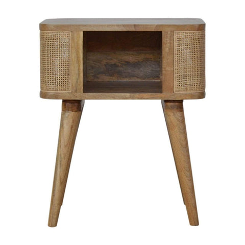 Woven Open Slot Bedside Sleeping Artisan Furniture 