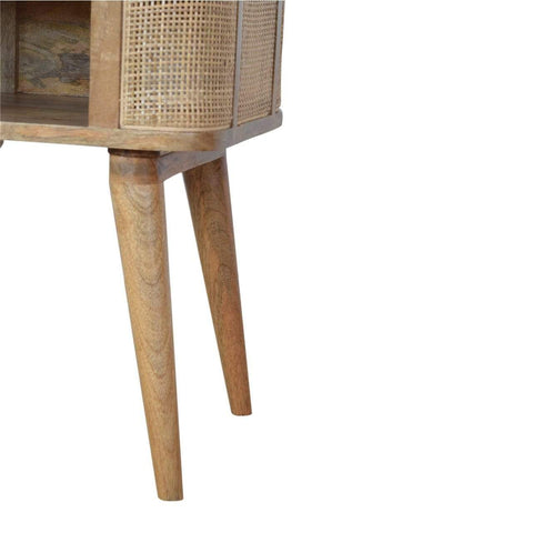 Woven Open Slot Bedside Sleeping Artisan Furniture 