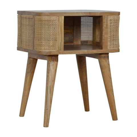 Woven Open Slot Bedside Sleeping Artisan Furniture 