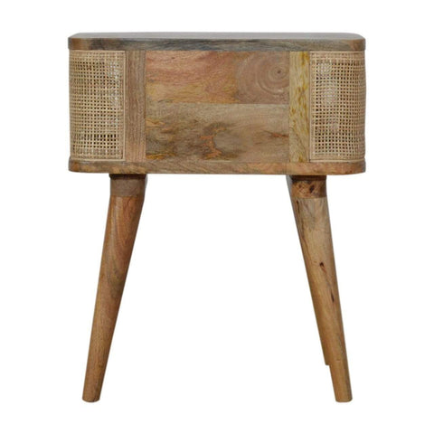 Woven Open Slot Bedside Sleeping Artisan Furniture 