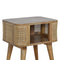 Woven Open Slot Bedside Sleeping Artisan Furniture 