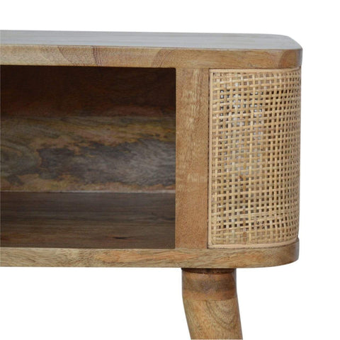 Woven Open Slot Bedside Sleeping Artisan Furniture 