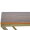 Z-shaped Golden Side Table Living Artisan Furniture 
