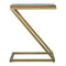 Z-shaped Golden Side Table Living Artisan Furniture 
